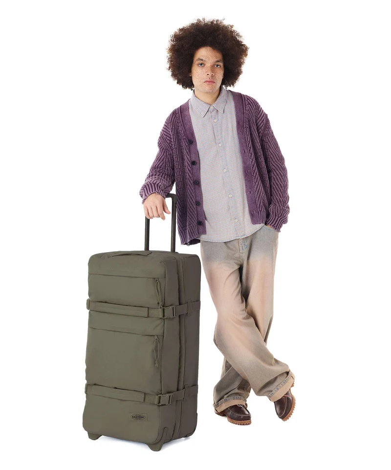 Eastpak Transit'R Plus L Sac de voyage à roulettes monotone khaki