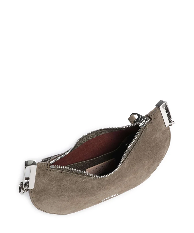 Coccinelle Sunup Suede Sac porté épaule fango