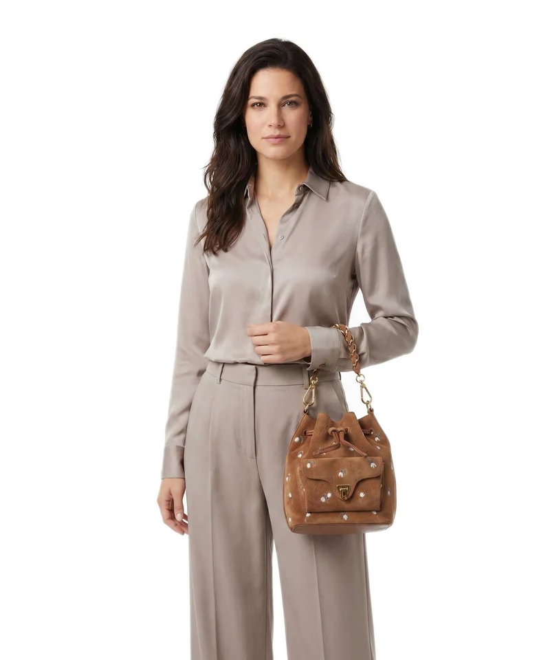 Coccinelle Beat Generation Sac seau cognac
