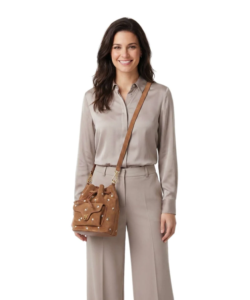 Coccinelle Beat Generation Sac seau cognac