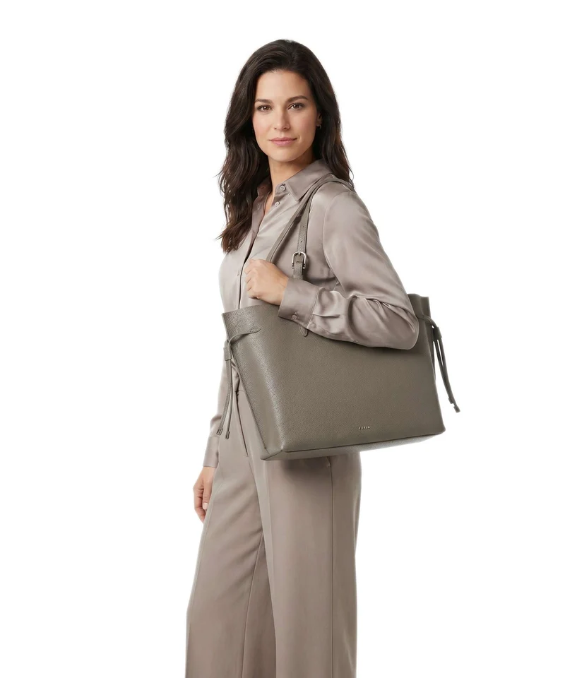 Furla Ava L Cabas muddy gray/rosewood
