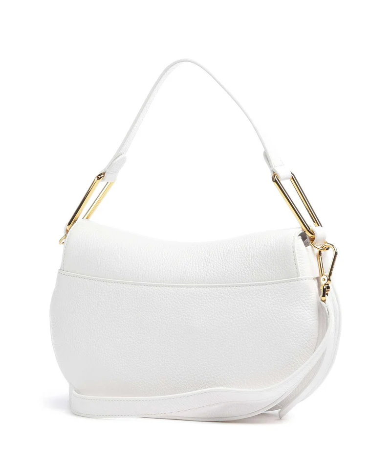 Coccinelle Magie Soft Sac porté épaule brillant white