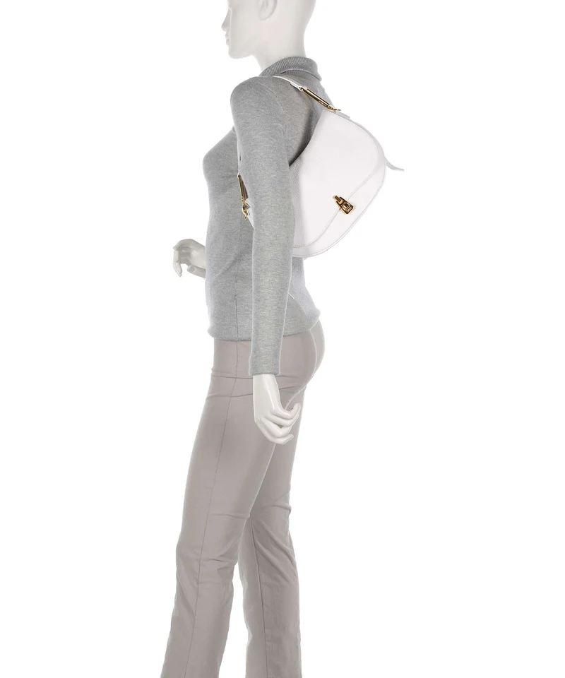 Coccinelle Magie Soft Sac porté épaule brillant white