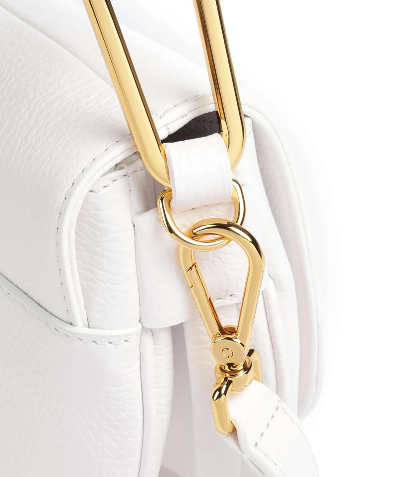 Coccinelle Magie Soft Sac porté épaule brillant white