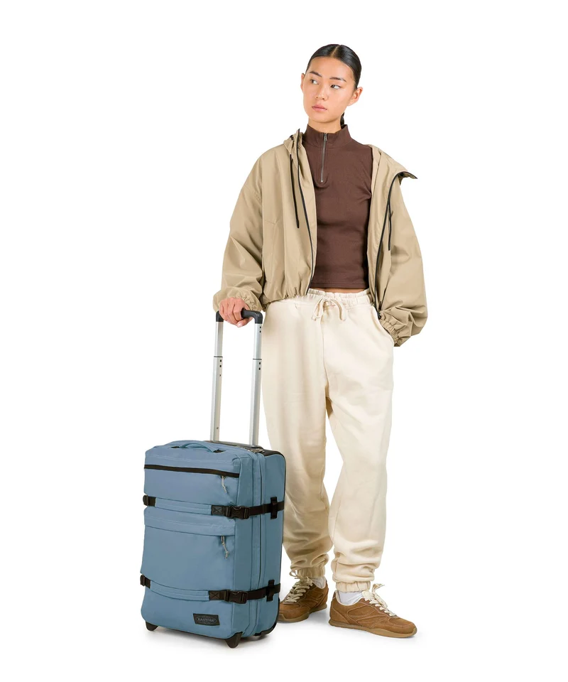 Eastpak Transit'R Plus S Sac de voyage à roulettes tarp dust blue