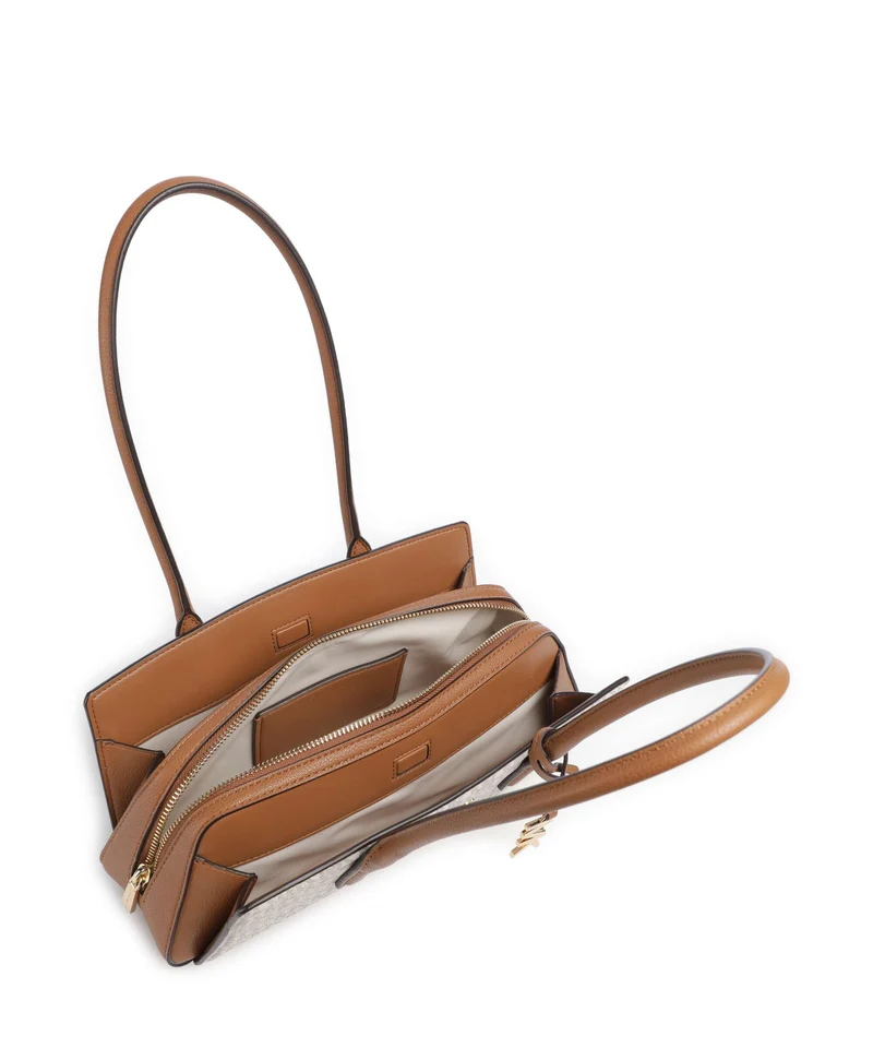Michael Kors Laila Small Sac porté épaule vanilla/acorn