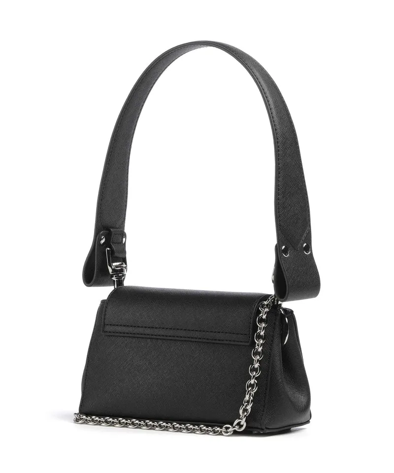 Vivienne Westwood Hazel Saffiano Plain Small Sac porté épaule black