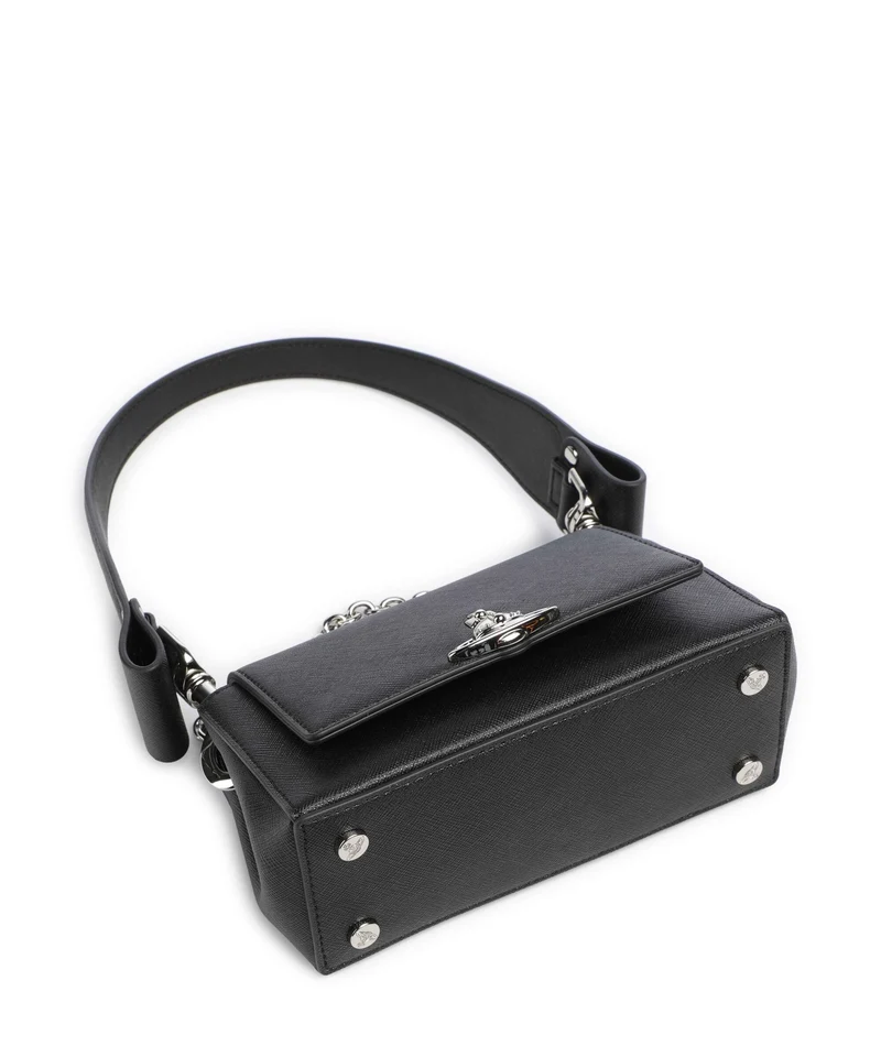 Vivienne Westwood Hazel Saffiano Plain Small Sac porté épaule black