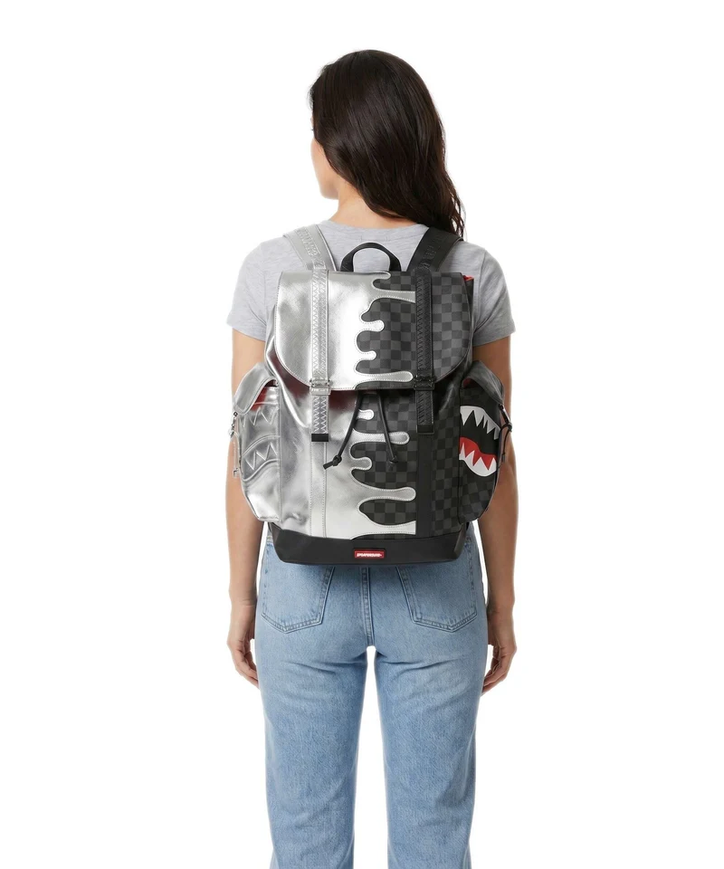 Sprayground Silver Side Drip Monte Carlo Sac à dos black/silver