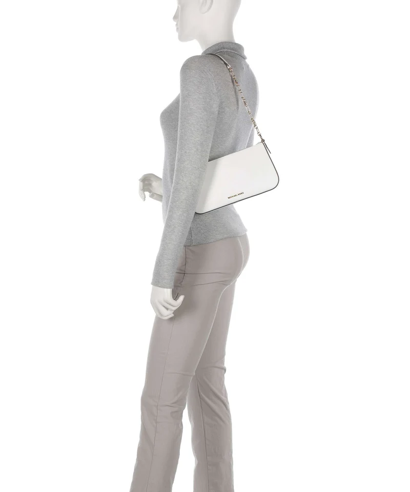 Michael Kors Empire Medium Sac porté épaule optic white