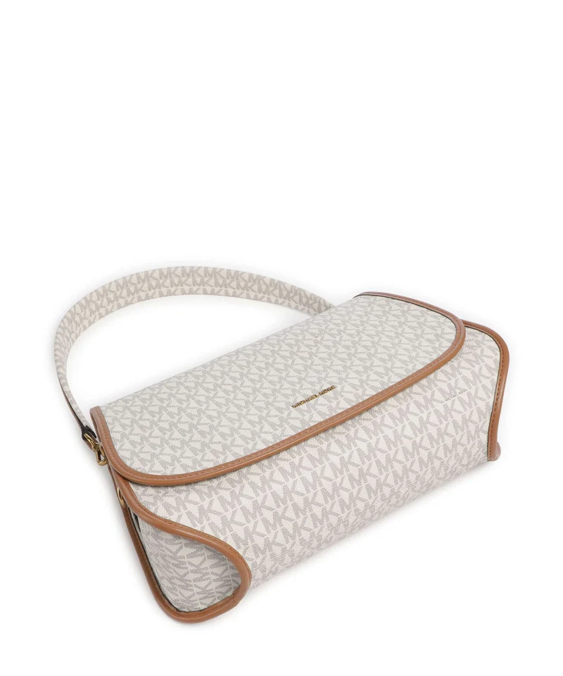 Michael Kors Holmes Medium Sac porté épaule vanilla/acorn
