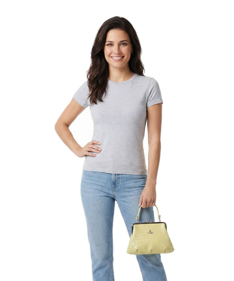 Vivienne Westwood Granny Frame Embossed Croc Sac à main lime green