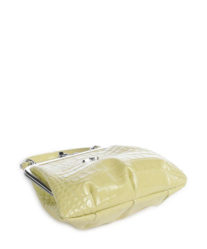 Vivienne Westwood Granny Frame Embossed Croc Sac à main lime green