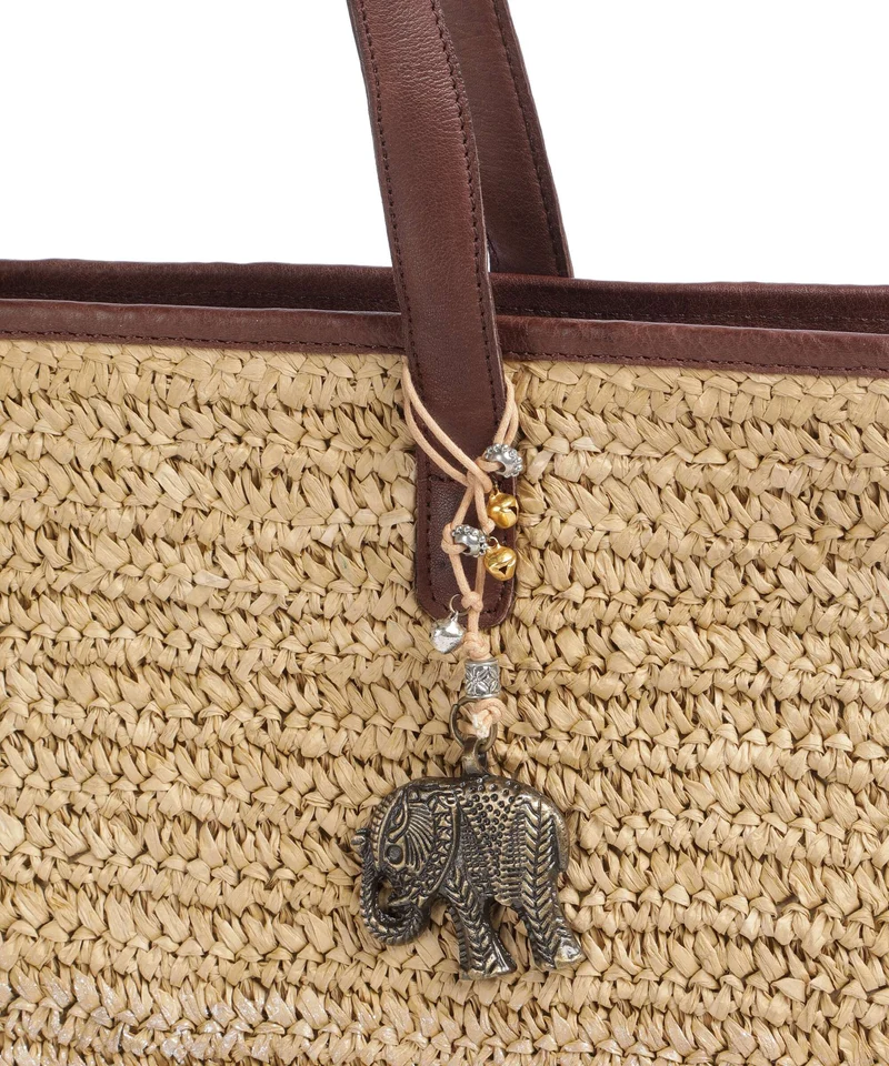 Anokhi Cabas natural metallic