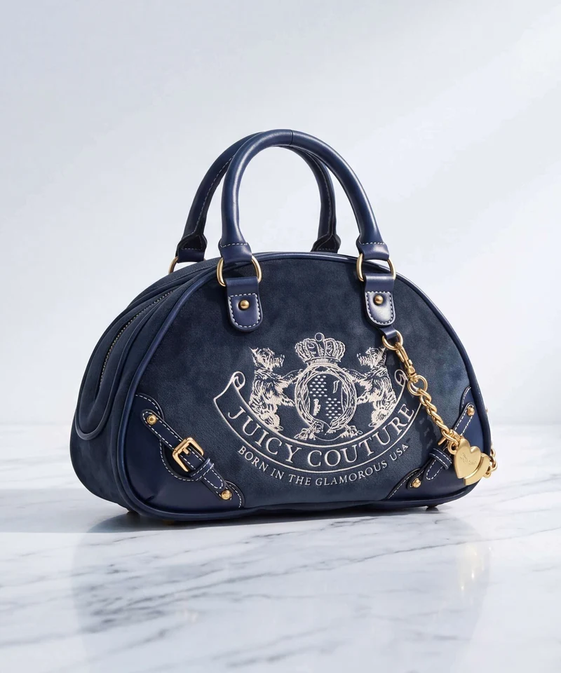 Juicy Couture Twig Narrative Velvet Sac à main blue depths