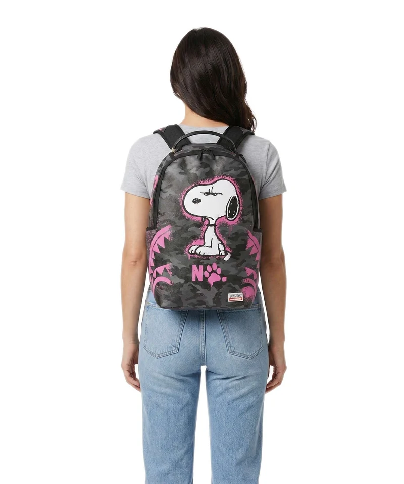 Sprayground Snoopy Pink Stencil Sac à dos multicolour