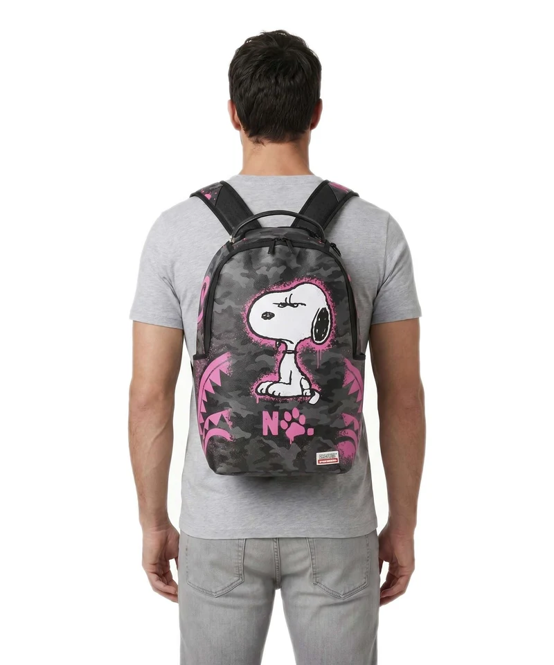 Sprayground Snoopy Pink Stencil Sac à dos multicolour