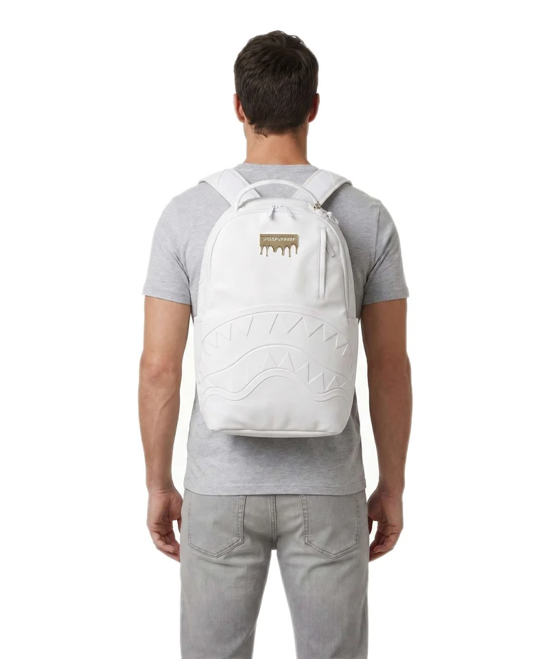 Sprayground Gold Brick Luxe White Sac à dos white