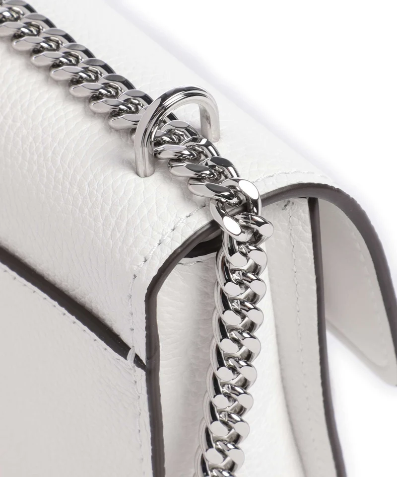 Michael Kors Claire Small Sac porté épaule optic white