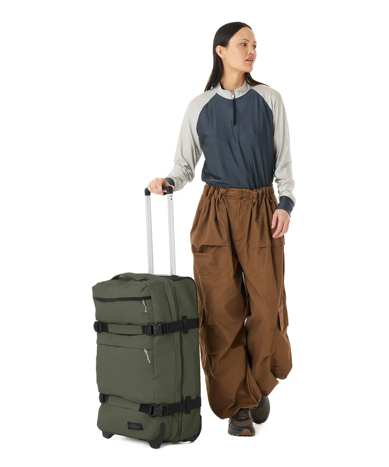 Eastpak Transit'R Plus M Sac de voyage à roulettes tarp forest