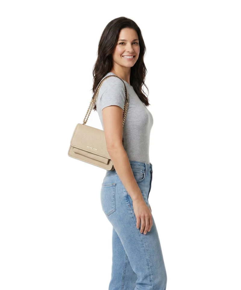 Michael Kors Claire Small Sac porté épaule khaki