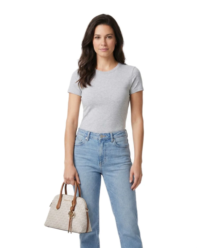 Michael Kors Freddie Medium Sac à main vanilla/acorn