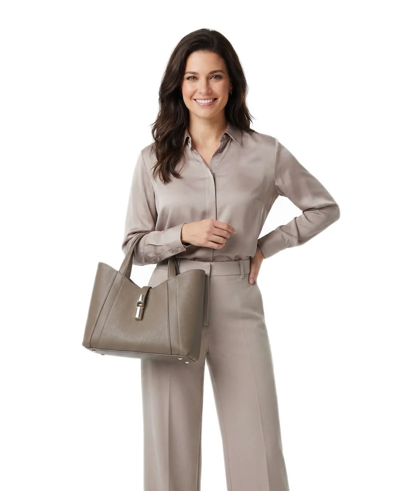 Furla Goccia S Sac à main muddy gray