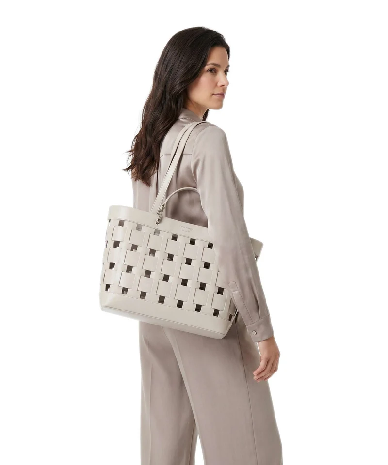 Emporio Armani My EA M Cabas silver gray