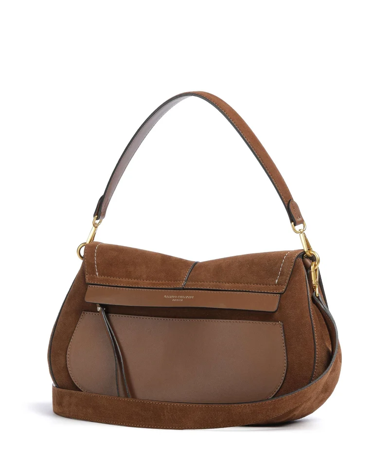 Gianni Chiarini Helena Round Sac porté épaule cognac