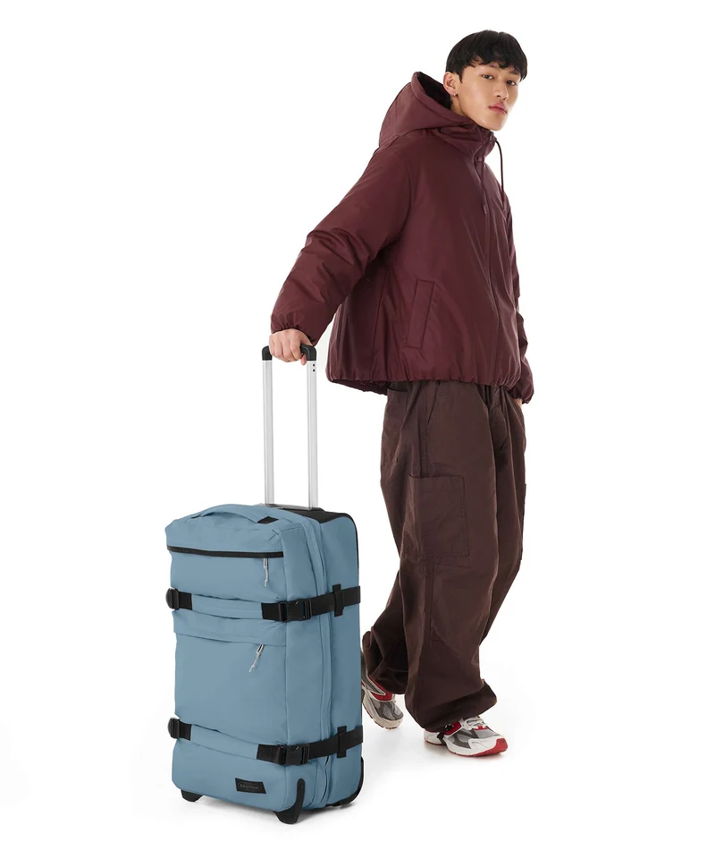 Eastpak Transit'R Plus M Sac de voyage à roulettes tarp dust blue