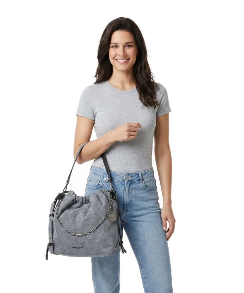 Liebeskind Lya II Denim M Sac seau blue denim