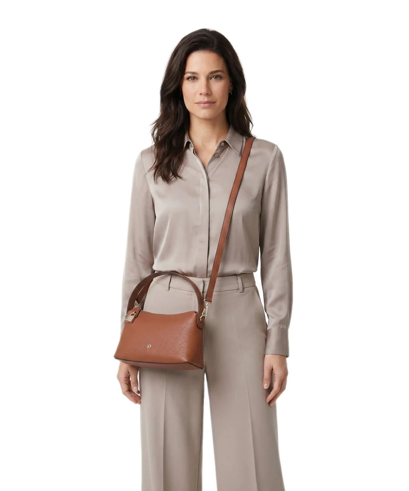 Aigner Delia S Sac porté épaule cognac brown