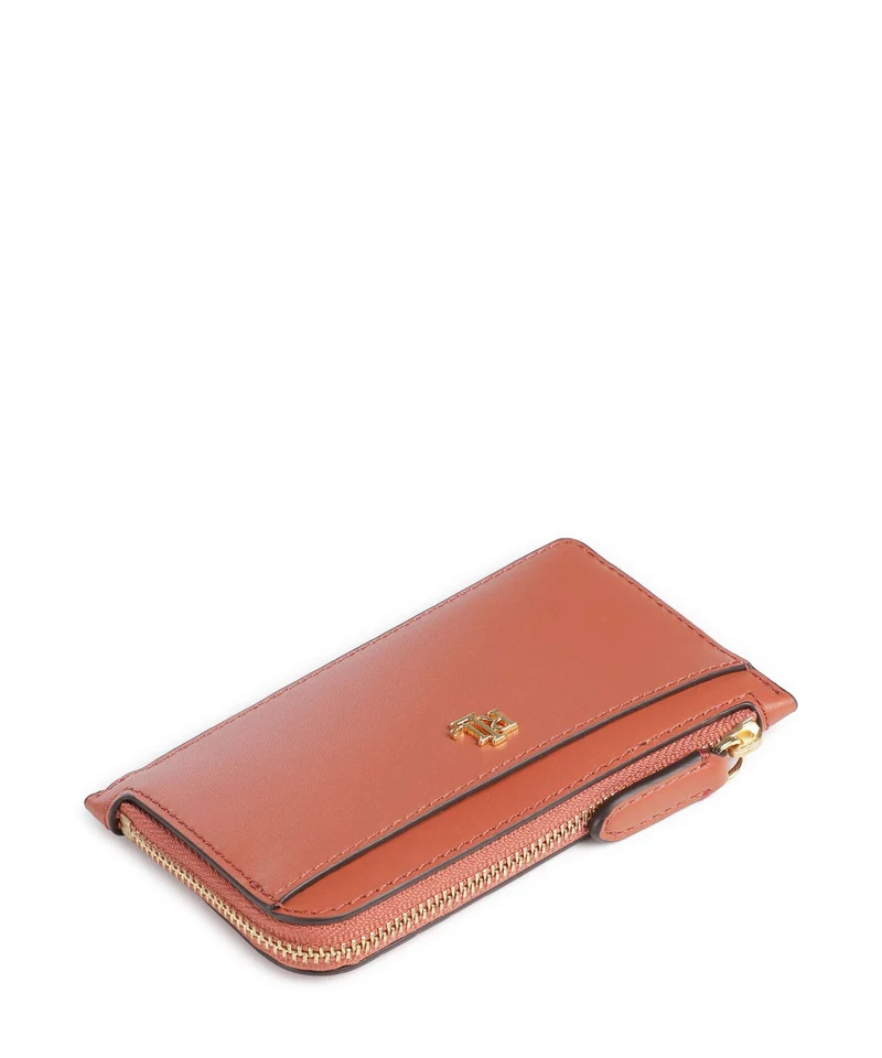 Lauren Ralph Lauren Étui à cartes crédit red terracotta