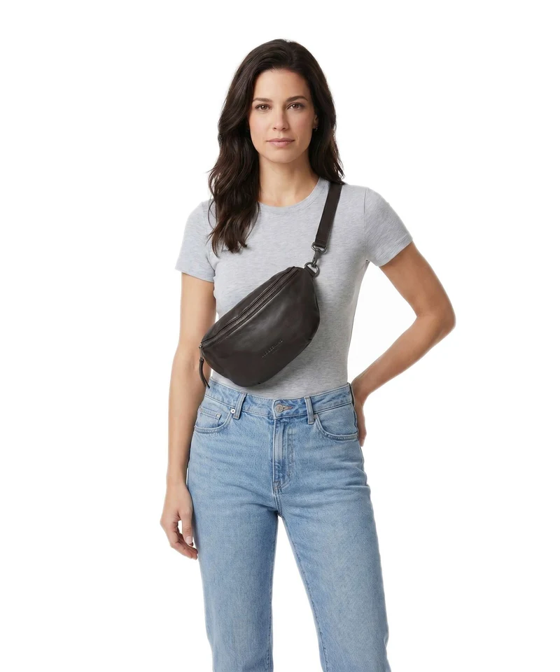 Liebeskind Tavia Sheep Natural Sac banane deep soil