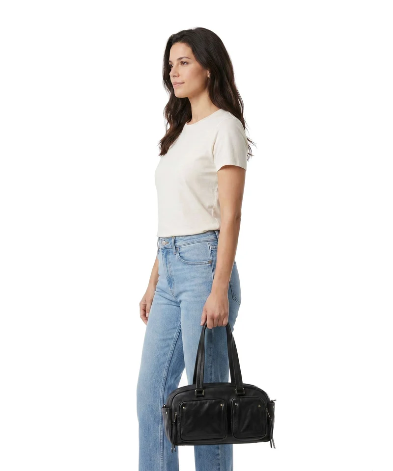 DuDu Bags Pocket Fanciful Sac porté épaule nero