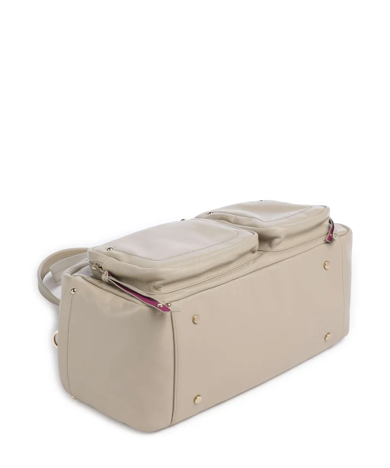 DuDu Bags Pocket Fanciful Sac porté épaule sand grey