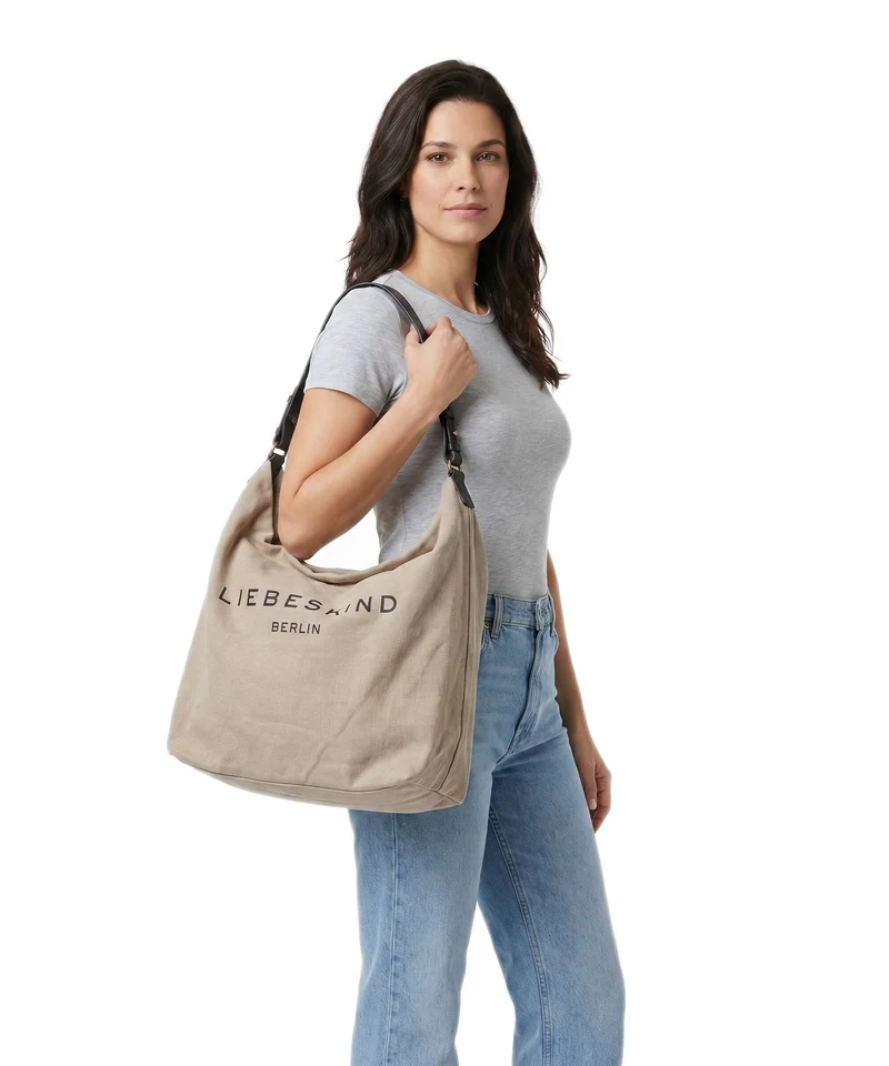 Liebeskind Clea Denim Sac fourre-tout beige