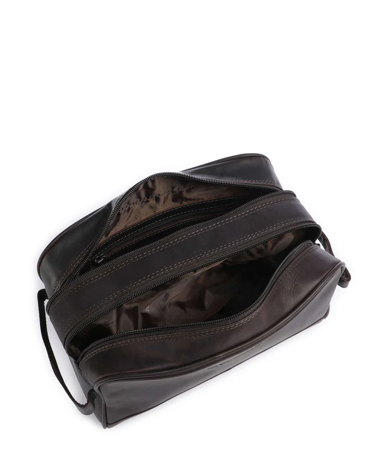 The Chesterfield Brand Wax Pull Up Cow Stacey Trousse de toilette brown