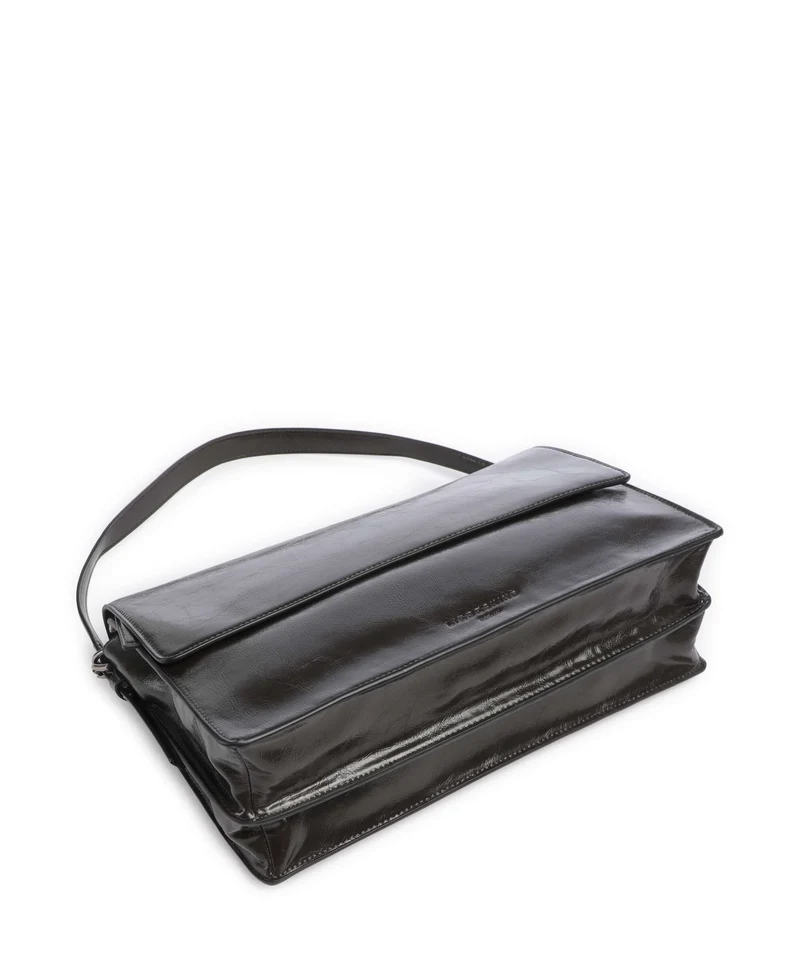Liebeskind Audrey Recycled Lack Distressed M Sac porté épaule deep soil