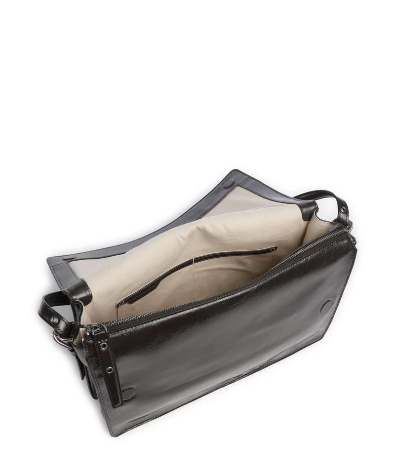 Liebeskind Audrey Recycled Lack Distressed M Sac porté épaule deep soil