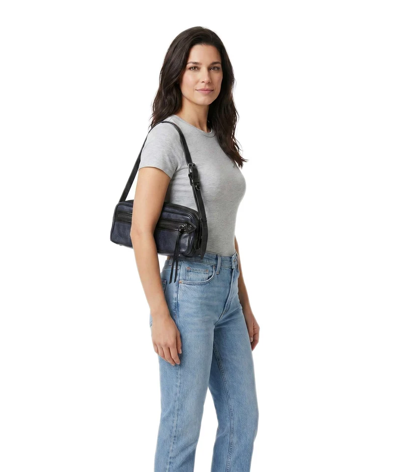Liebeskind Juno Vintage PU S Sac porté épaule peacoat