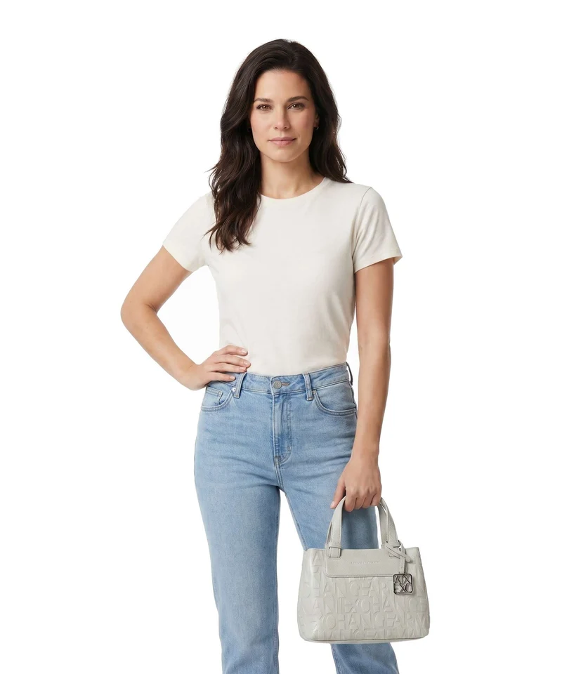 Armani Exchange Liz Monogram S Sac à main dust