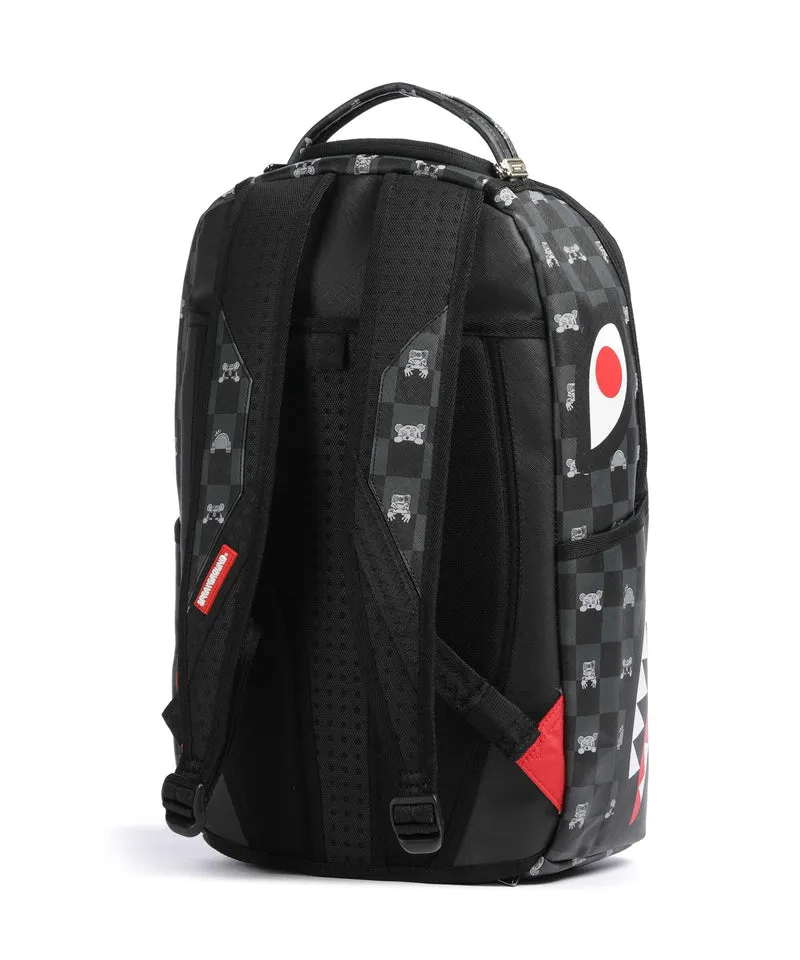 Sprayground Gray Peeking Character Check Sac à dos black