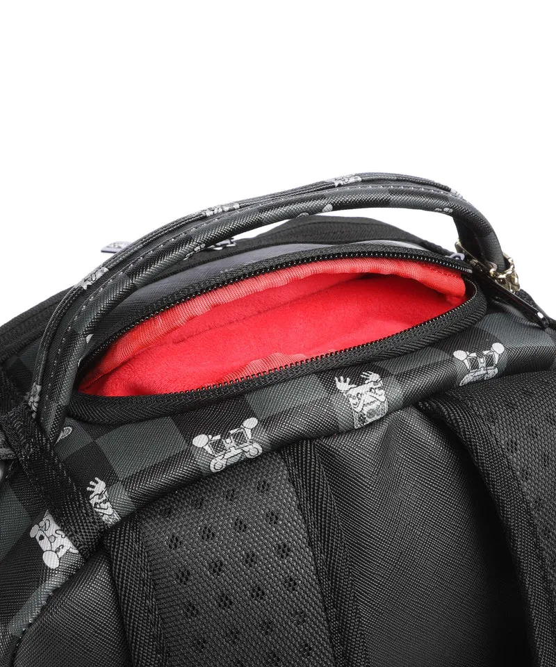 Sprayground Gray Peeking Character Check Sac à dos black