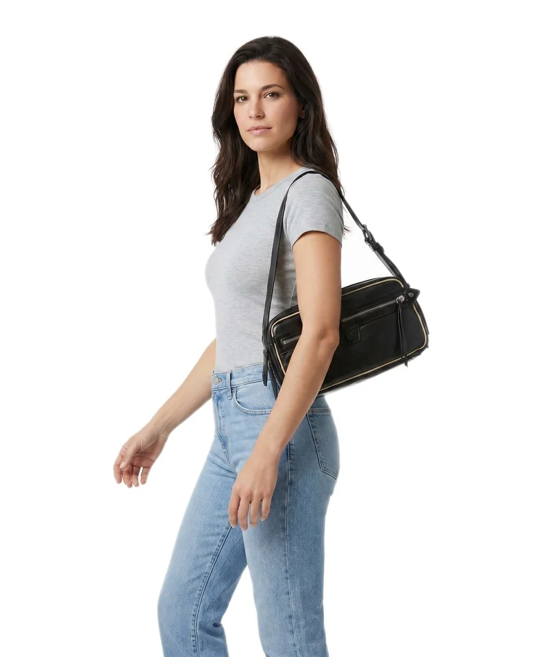 Liebeskind Juno Recycled Soft Calf M Sac porté épaule black