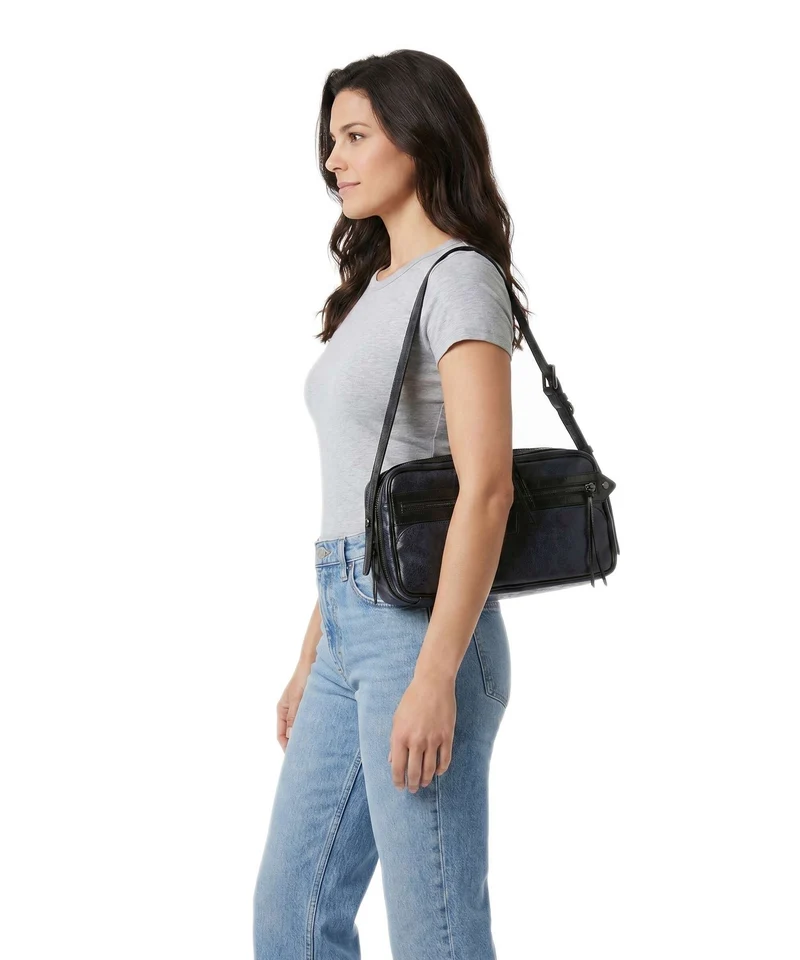 Liebeskind Juno Vintage PU M Sac porté épaule peacoat