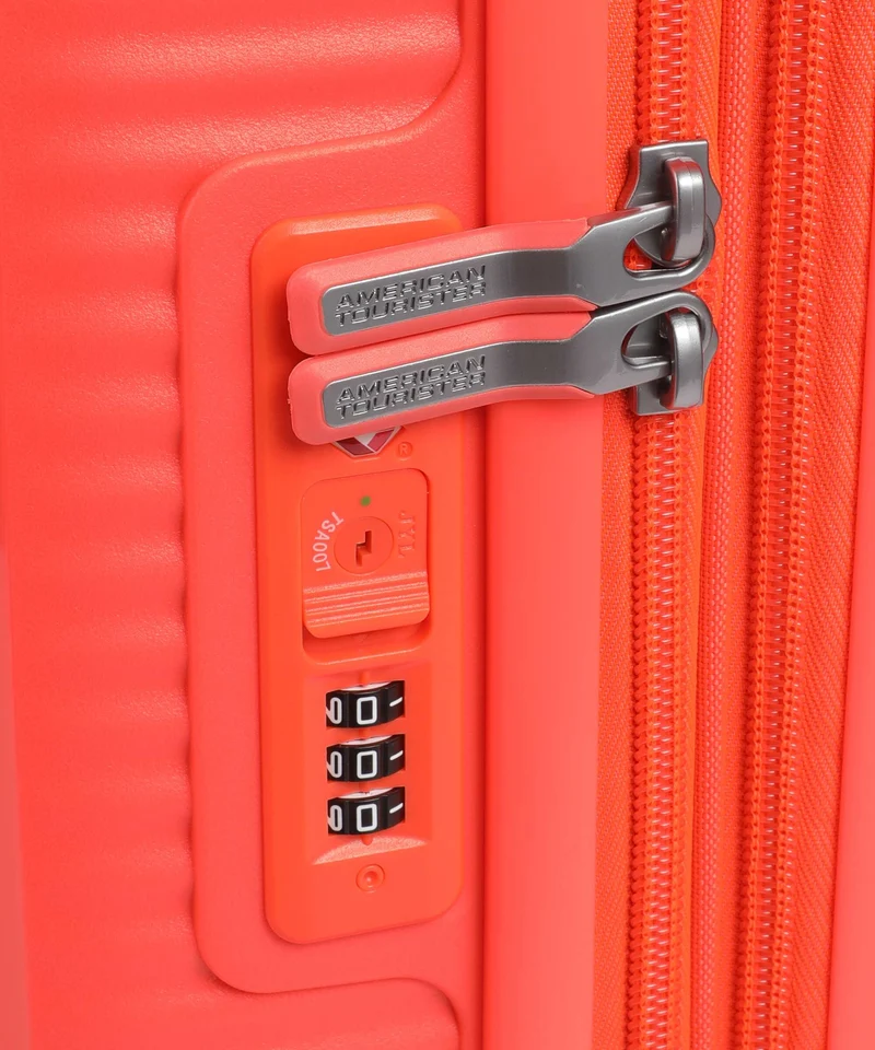 American Tourister Soundbox Valise 4 roues neon orange