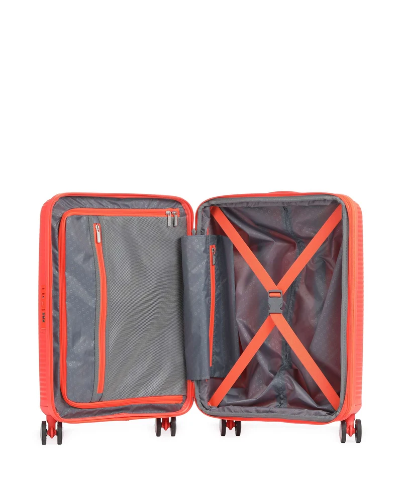 American Tourister Soundbox Valise 4 roues neon orange