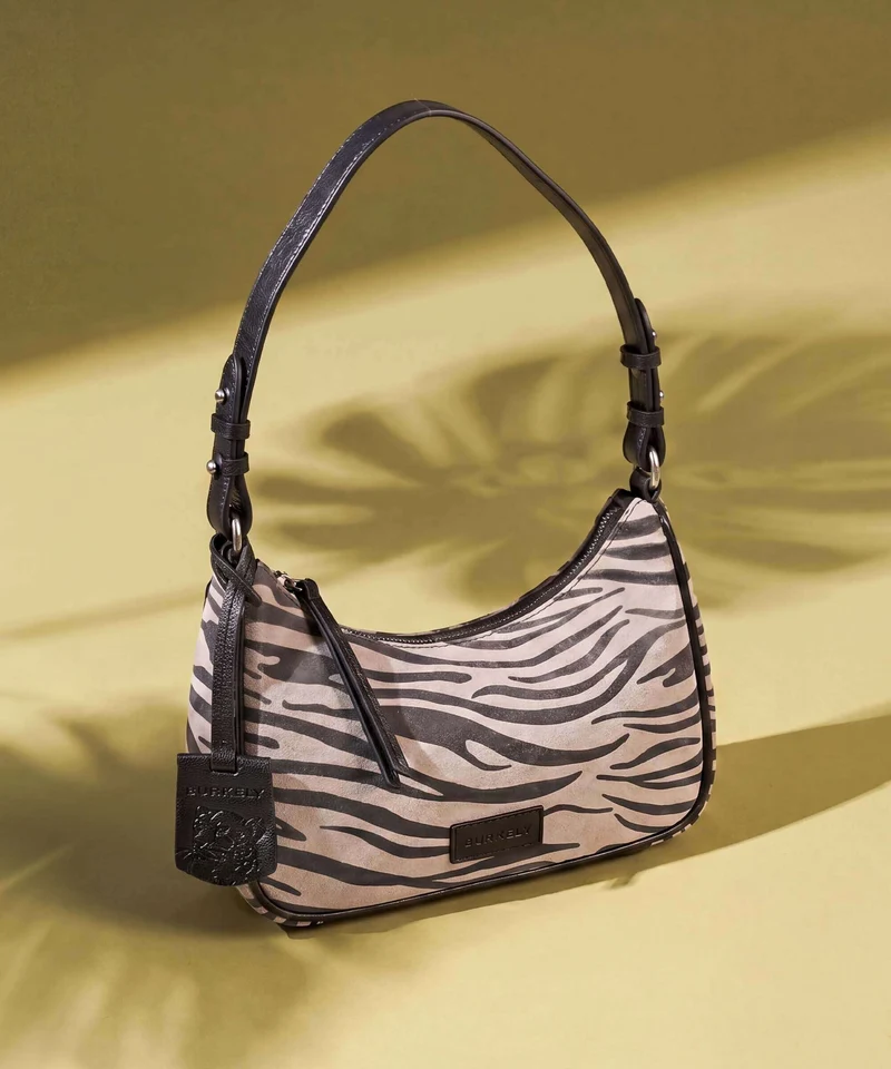 Burkely Animo Sac porté épaule zebra