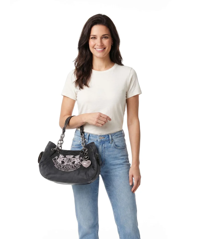 Juicy Couture Daydreamer Classic Crest M Sac fourre-tout grey